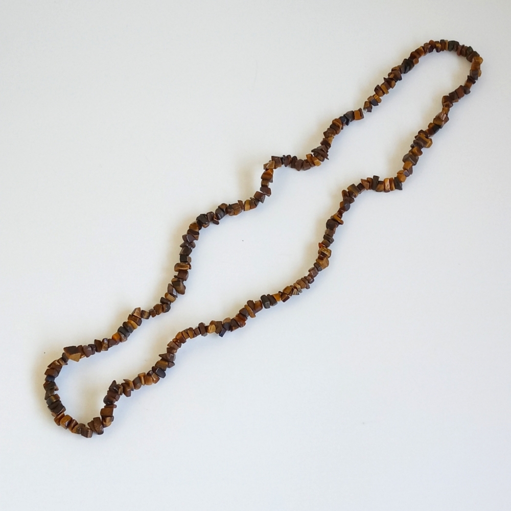 *Relisted* Gorgeous Authentic Tigers Eye Necklace 16 1/2" - Picture 2 of 8